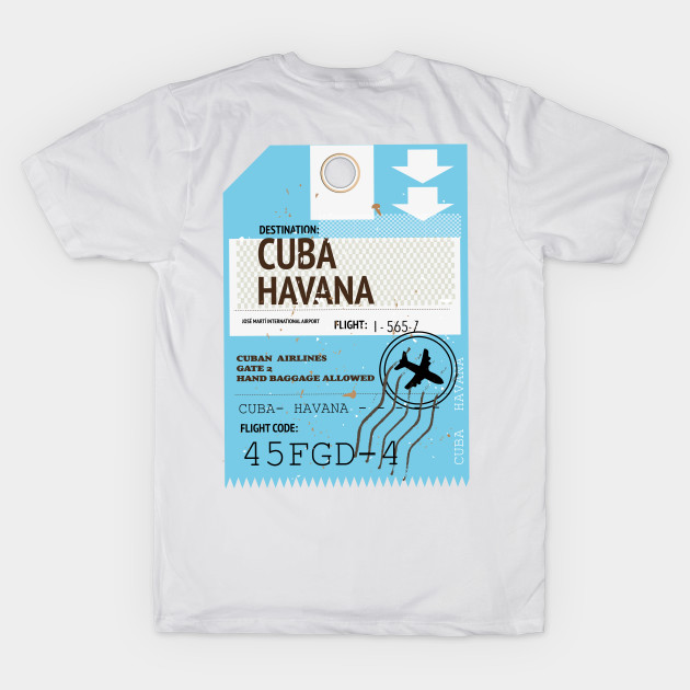 Cuba Havana plane travel ticket by nickemporium1